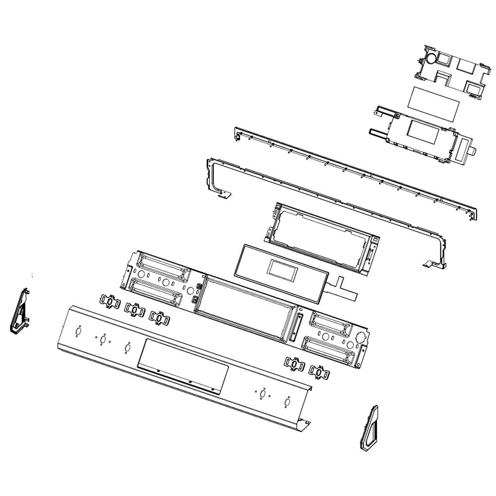 DG94-03580B NX60T8111SS Stainless Steel Control Box Module Assembly