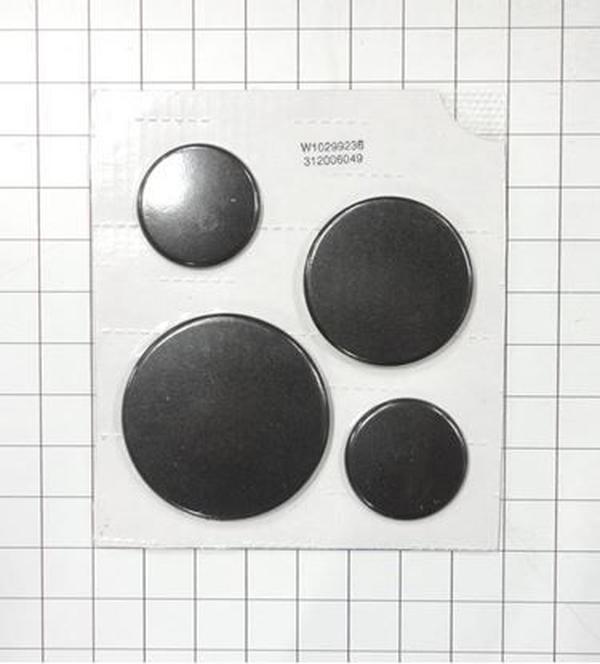 Picture of Whirlpool WPLWPW10299236 KA 4V Cast Black Range Surface Burner Cap Kit