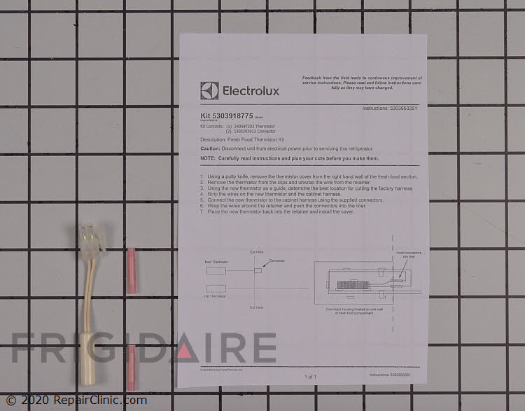 Picture of Aftermarket Appliance 5303918775 Refrigerator Thermistor Kit