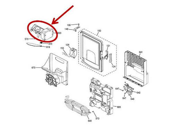 Picture of GE WR30X28731 Refrigerator Ice Maker