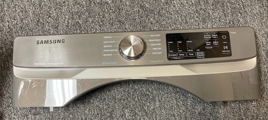 DC97-21616B DV6000R Inox Side Panel Control Assembly