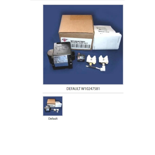 W10247581 Refrigerator Overload Kit