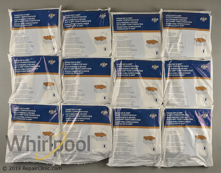 W10165295BU Trash Compactor Bag; Pack of 180