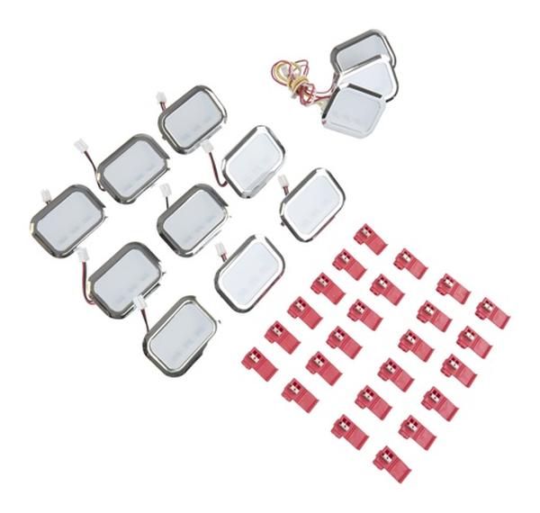 W11683244 9 Plus 3 LEDs Module Service Kit; Chrome