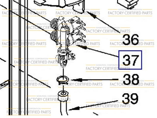 WP8578343 Inlet Valve & Bi-Metal Assembly