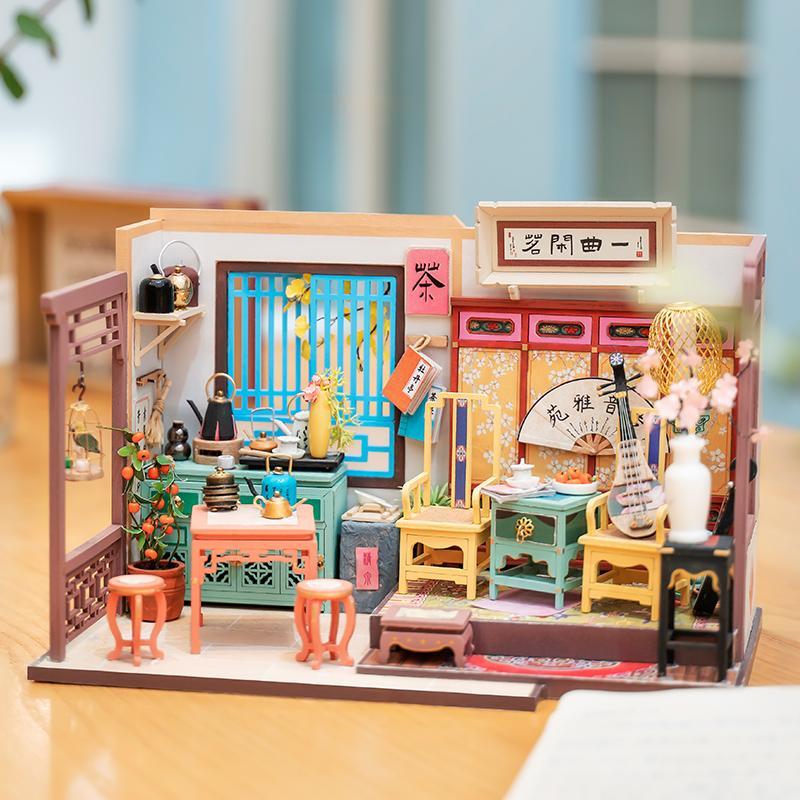 Picture of Family Tea House  -  Robotime SN010 Ancient China DIY Miniatures Dollhouse