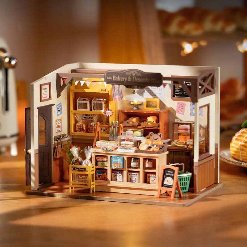 Picture of Robotime RDG161 Becka&apos;s Baking House | Robotime DG161 DIY Dollhouse Miniatures Kit