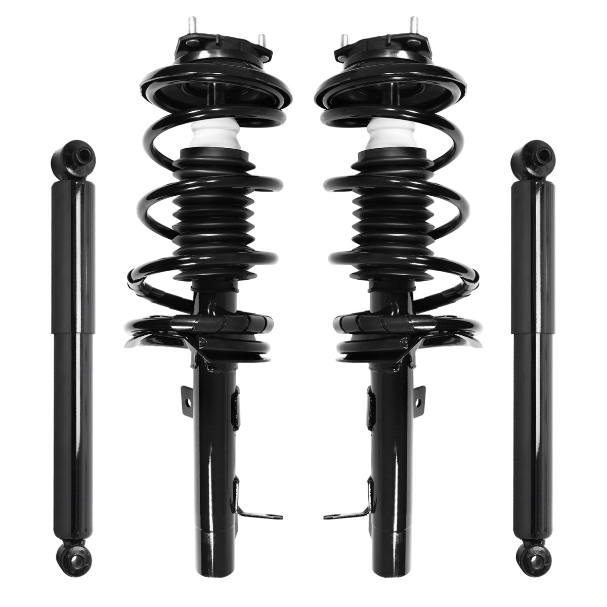 4-11061-252020-001 Front & Rear Complete Strut Assembly Shock Kit for 2000-2005 Ford Focus