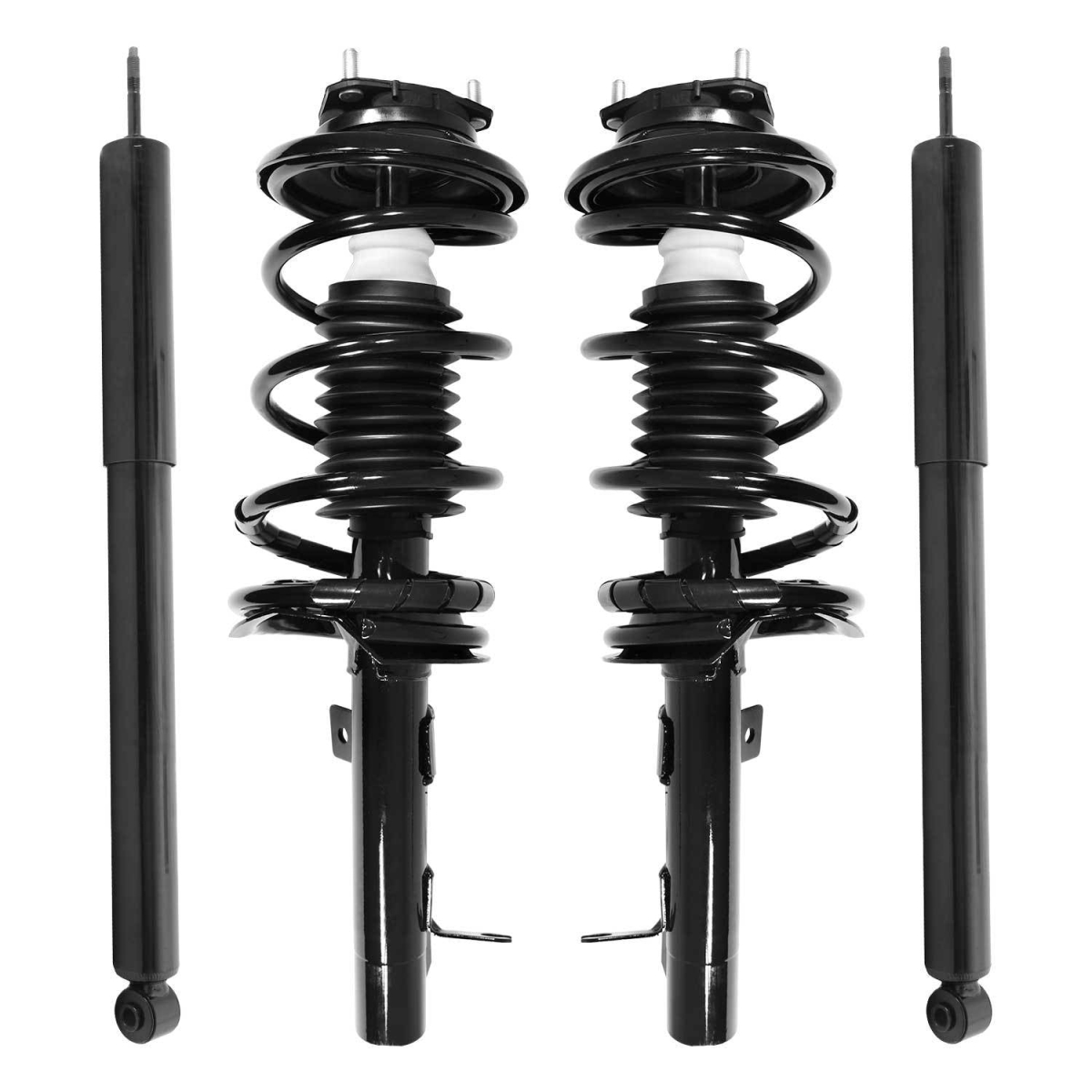 4-11061-252030-001 Front & Rear Complete Strut Assembly Shock Kit for 2000-2005 Ford Focus