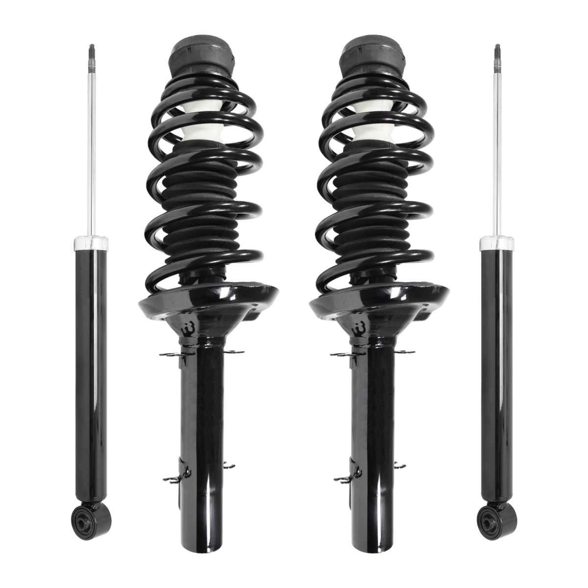 4-11100-257010-001 Front & Rear Complete Strut Assembly Shock Kit for 1998-2010 Volkswagen Beetle