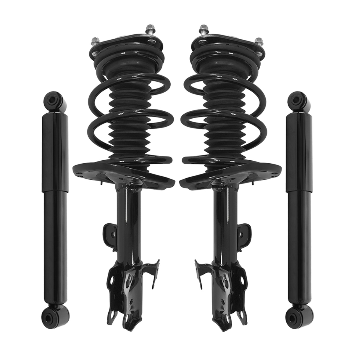 4-11255-254060-001 Front & Rear Complete Strut Assembly Shock Kit for 2009-2012 Toyota RAV4
