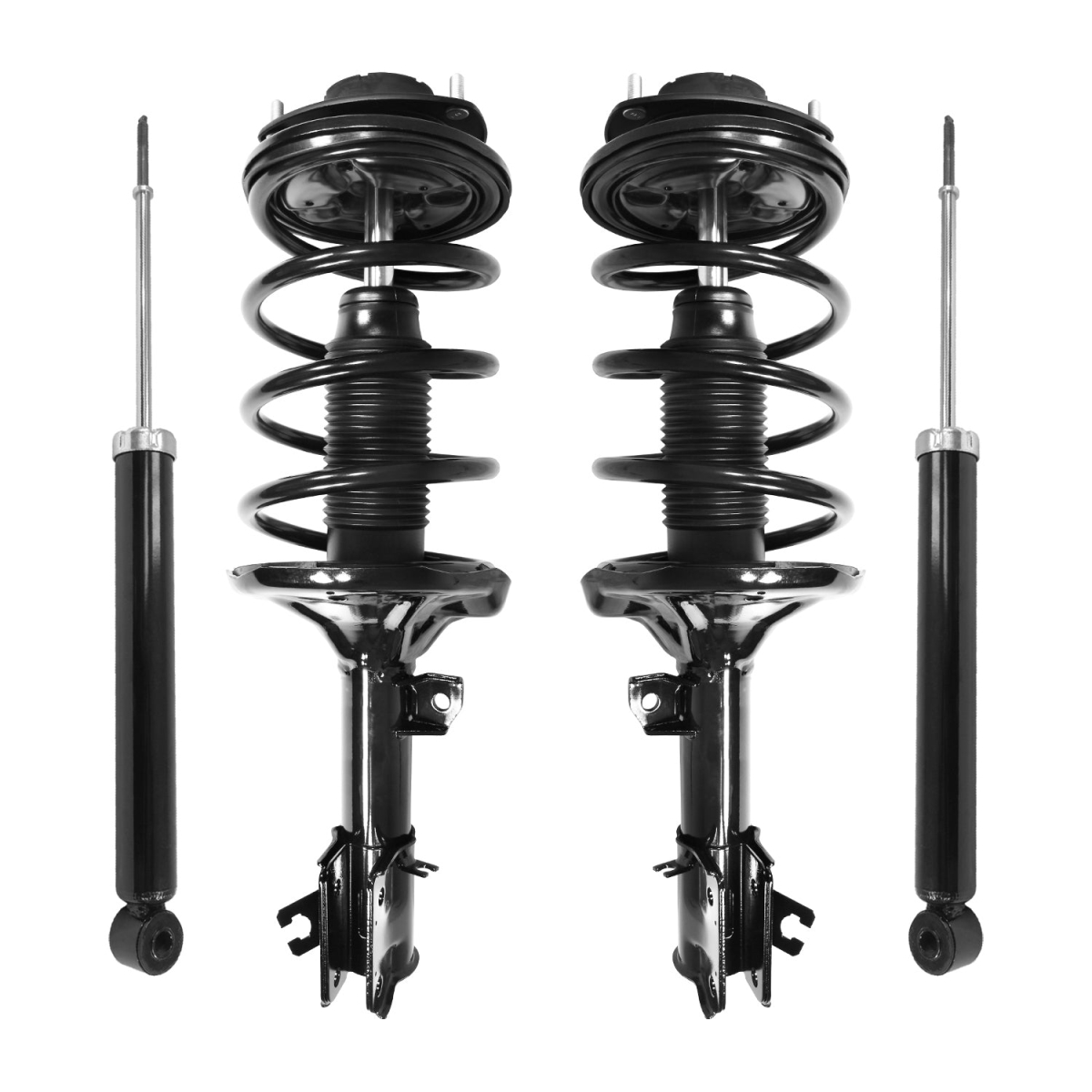 4-11283-259800-001 Front & Rear Complete Strut Assembly Shock Kit for 2001-2006 Hyundai Santa Fe