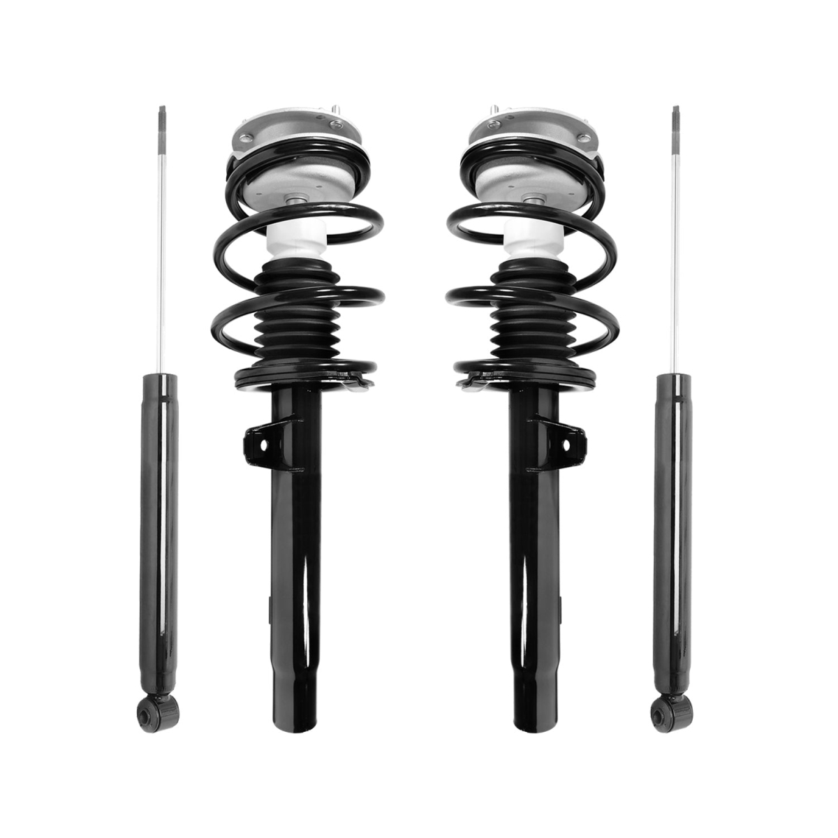 4-11371-259010-001 Front & Rear Complete Strut Assembly Shock Kit for 2001-2005 BMW 320I