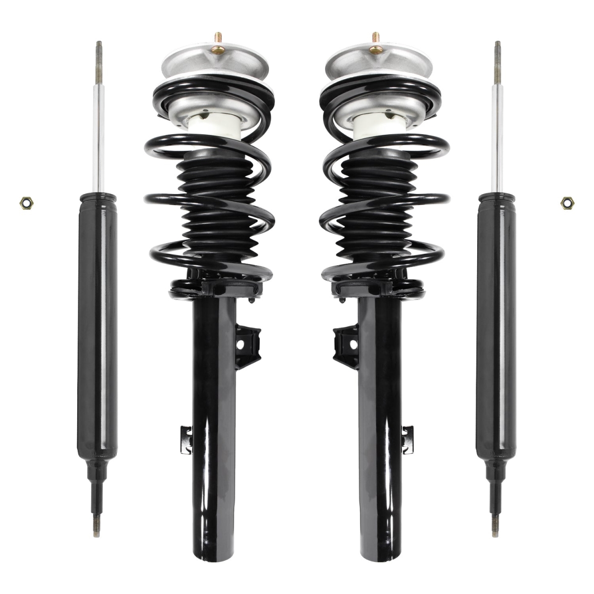 4-11373-259710-001 Front & Rear Complete Strut Assembly Shock Kit for 2008-2013 BMW 128I
