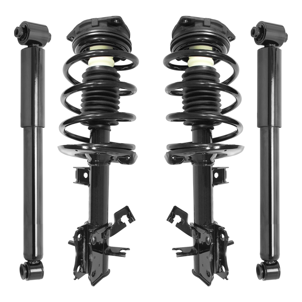 4-11453-255800-001 Front & Rear Complete Strut Assembly Shock Kit for 2007-2010 Nissan Sentra