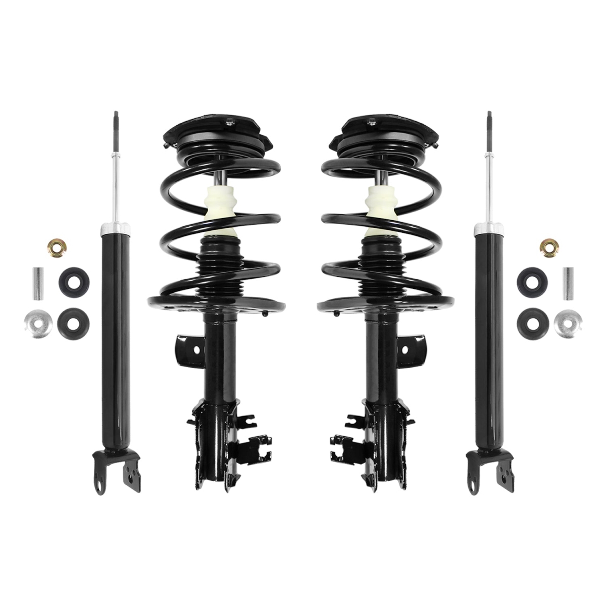 4-11595-255030-001 Front & Rear Complete Strut Assembly Shock Kit for 2007-2011 Nissan Altima