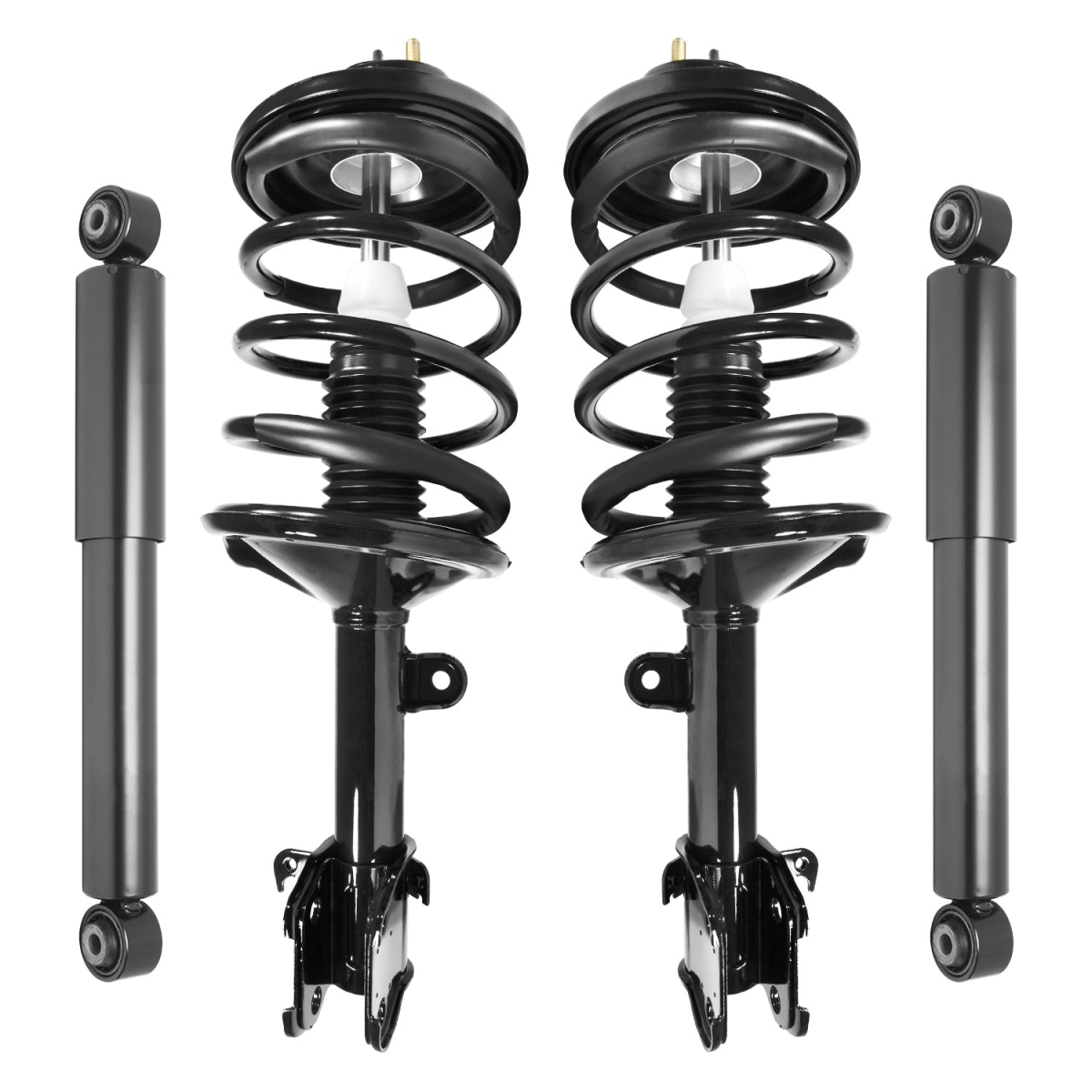 4-11643-250030-001 Front & Rear Complete Strut Assembly Shock Kit for 2001-2002 Acura Mdx 2003-2008 Honda Pilot
