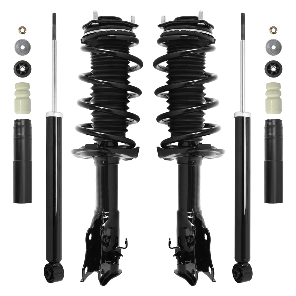 4-11813-253040-001 Front & Rear Complete Strut Assembly Shock Kit for 2006-2011 Honda Civic