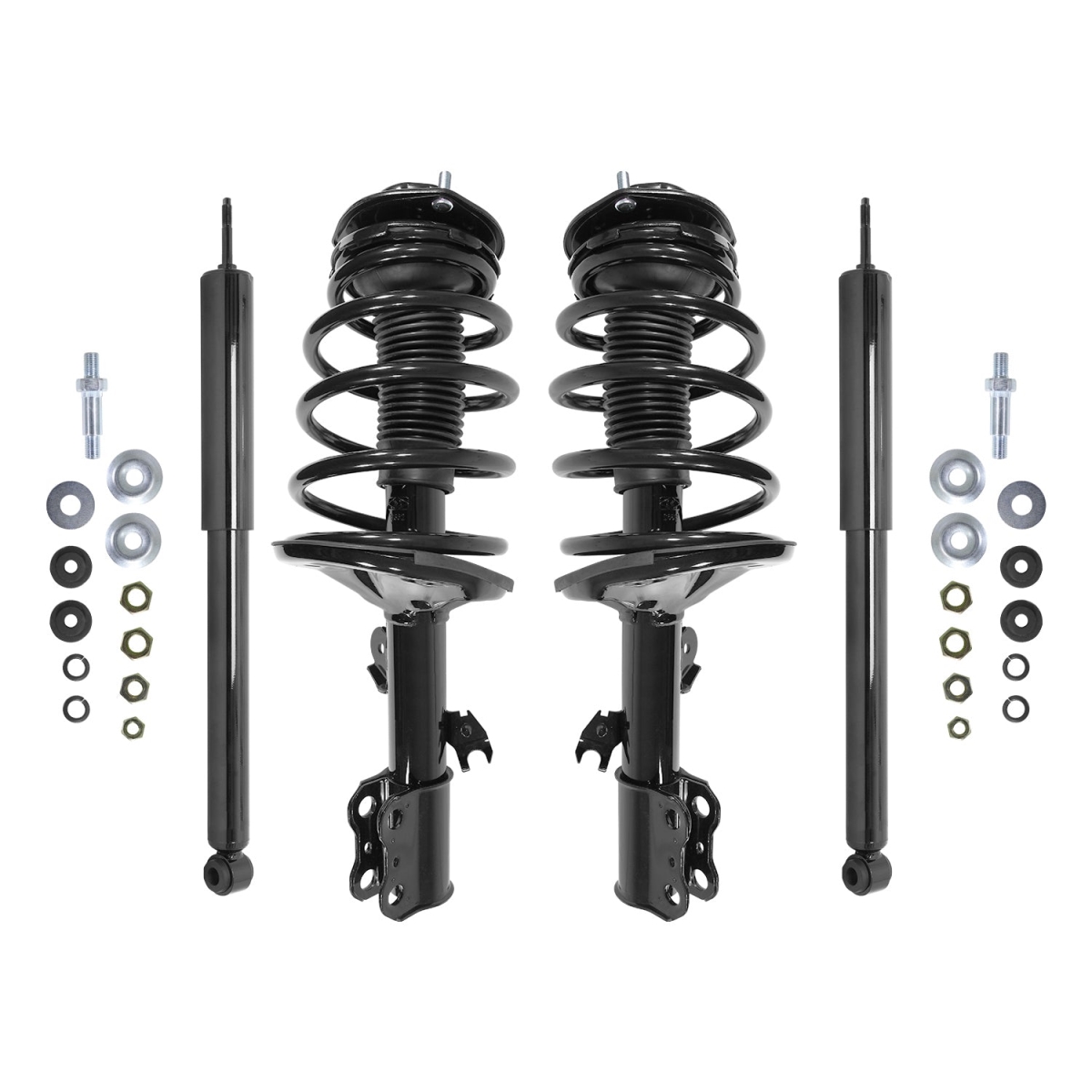 4-11961-254080-001 Front & Rear Complete Strut Assembly Shock Kit for 1998-2003 Toyota Sienna