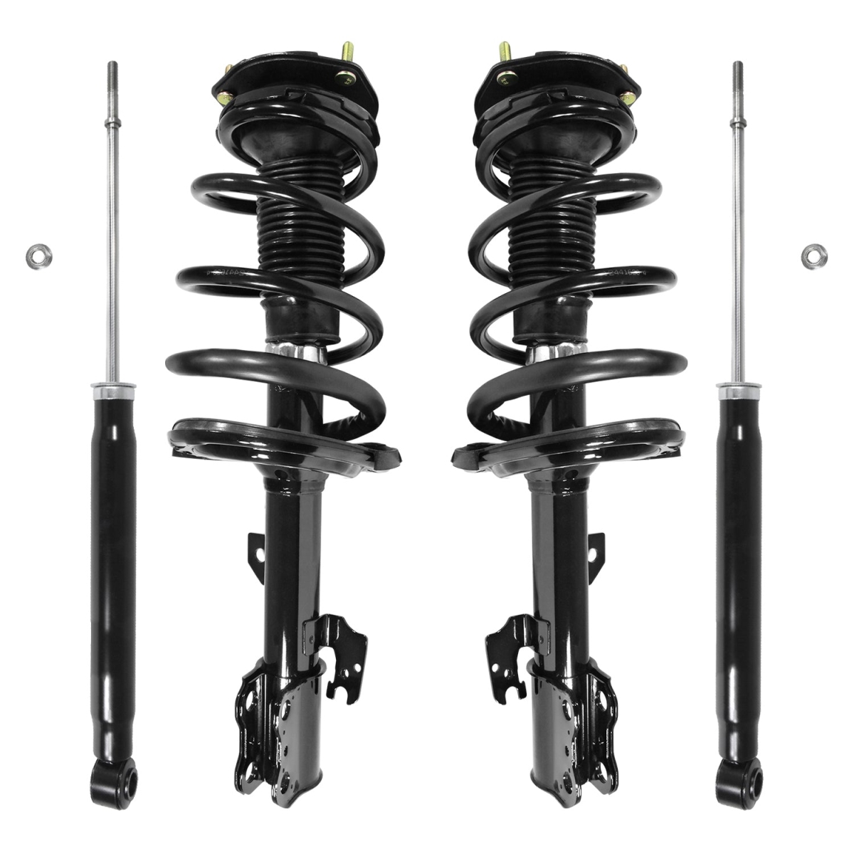 4-11981-254040-001 Front & Rear Complete Strut Assembly Shock Kit for 2005-2010 Toyota Sienna