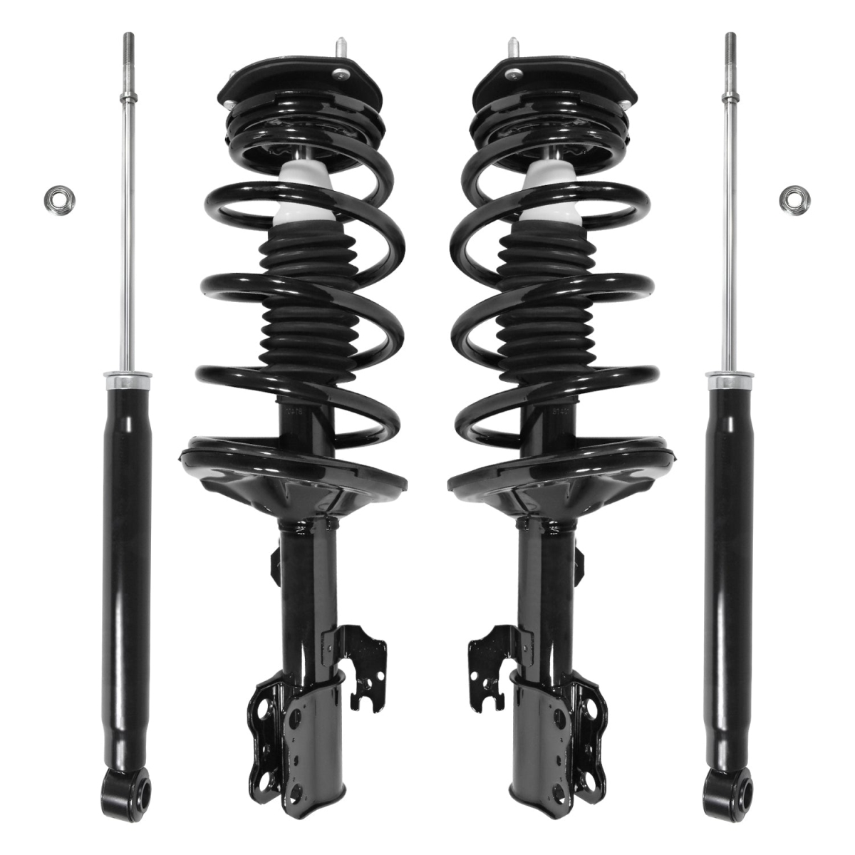 4-11991-254040-001 Front & Rear Complete Strut Assembly Shock Kit for 2004-2005 Toyota Sienna