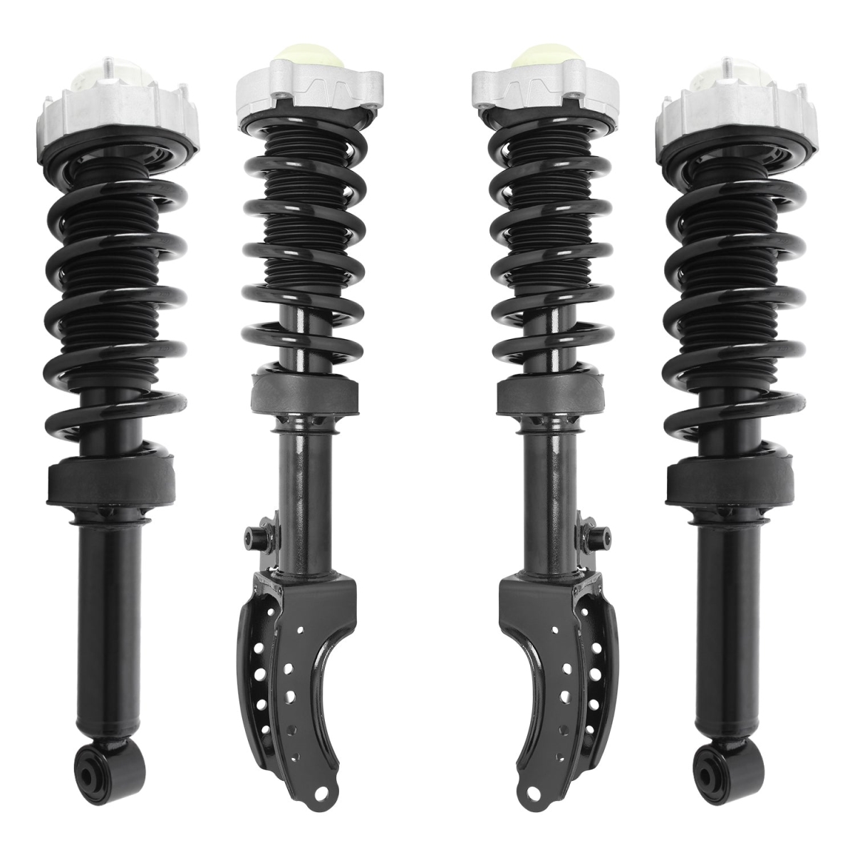 4-11104-15240-001 Front & Rear Complete Strut Assembly Kit for 2007-2010 Audi Q7