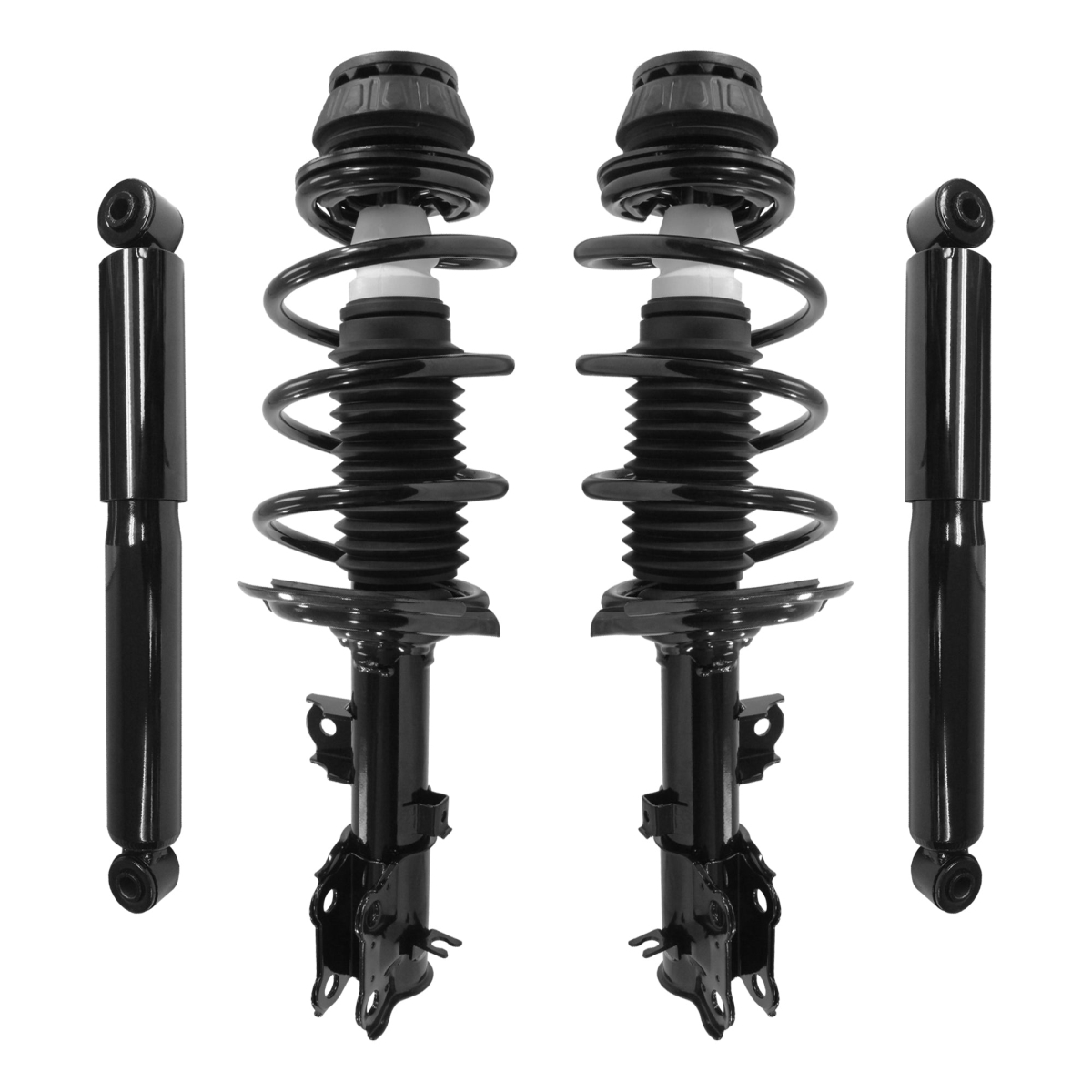 4-11185-259180-001 Front & Rear Complete Strut Assembly Shock Kit for 2012-2015 Kia Rio