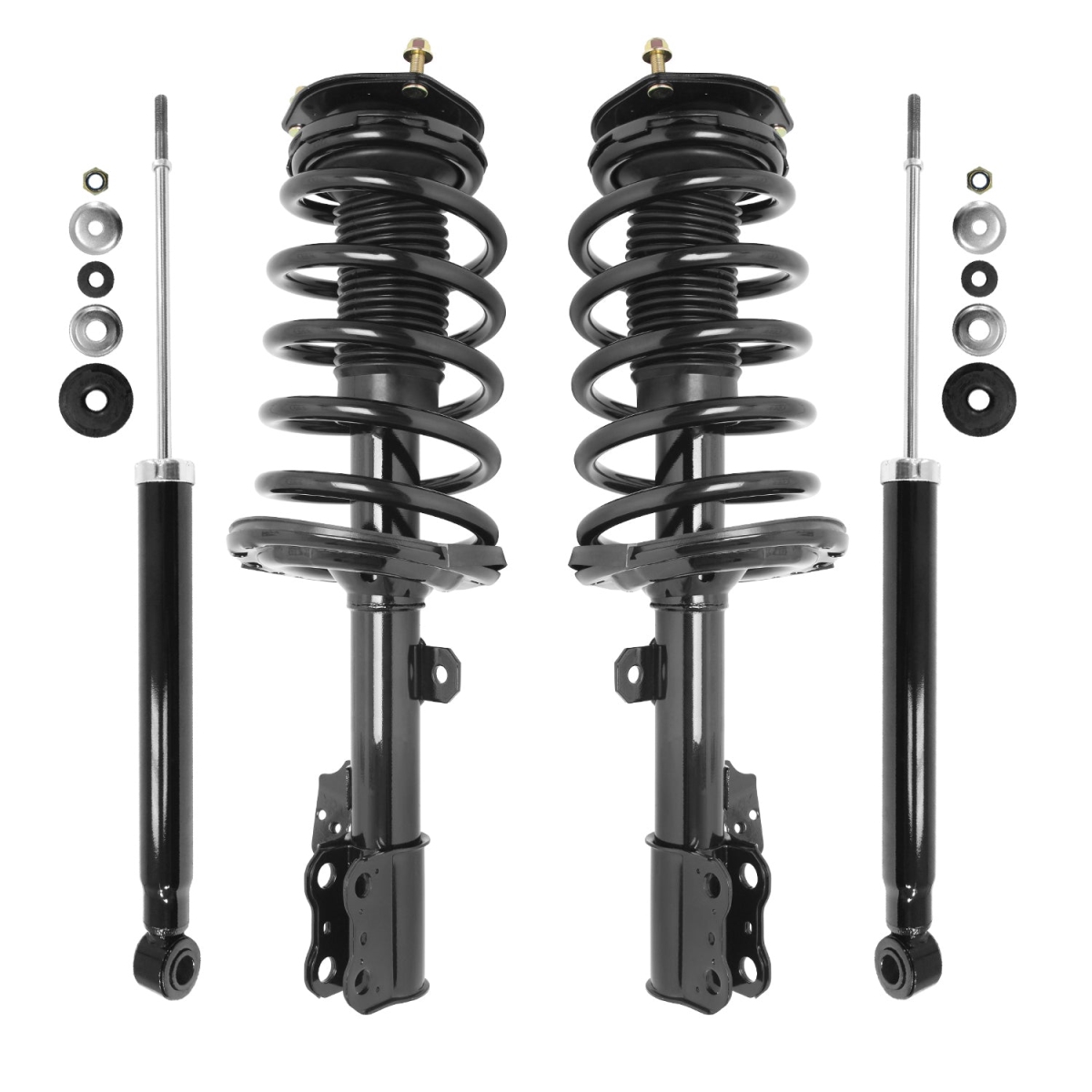 4-11997-254050-001 Front & Rear Complete Strut Assembly Shock Kit for 2005-2010 Toyota Sienna