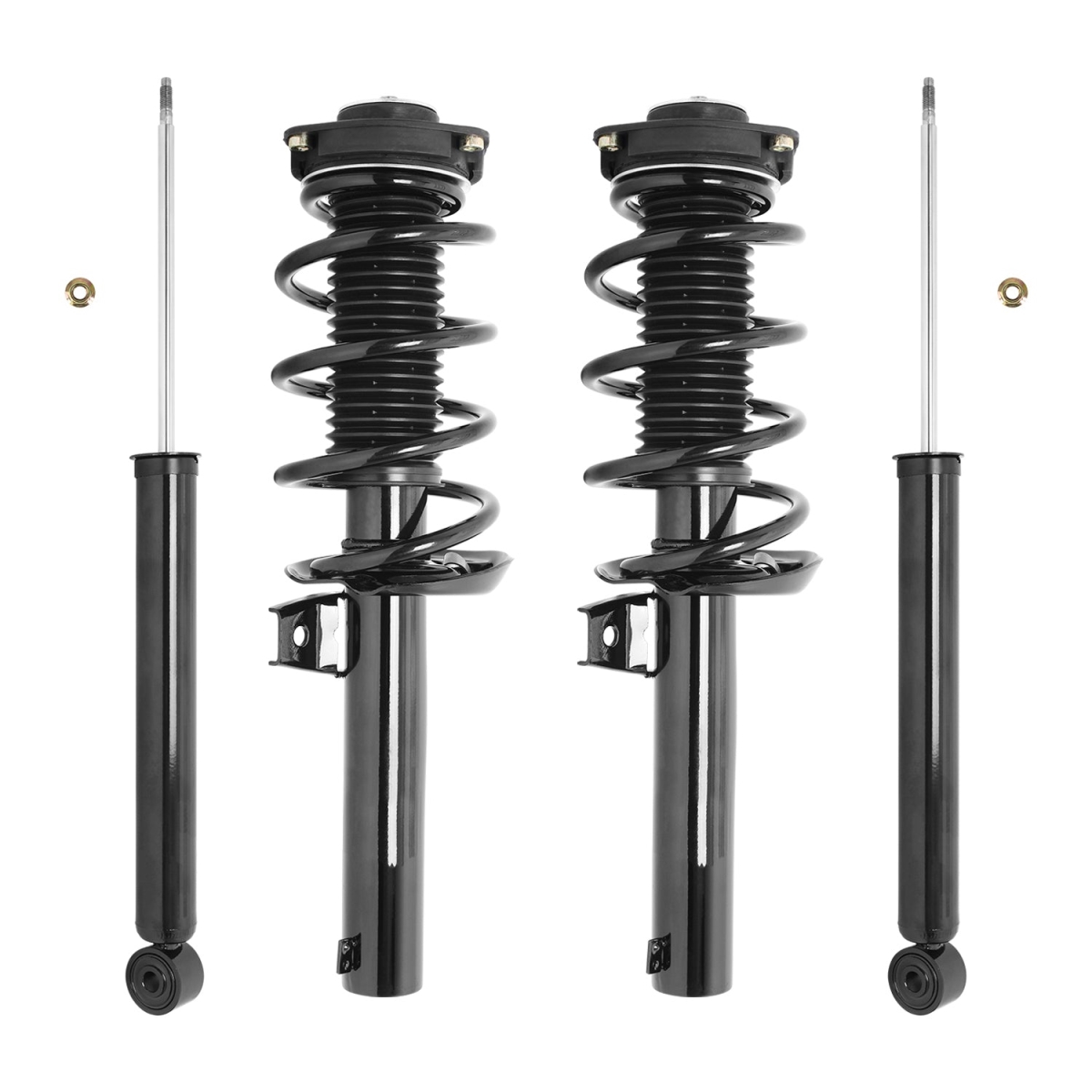 4-11090-257070-001 Front & Rear Complete Strut Assembly Shock Kit for 2009-2017 Volkswagen Tiguan
