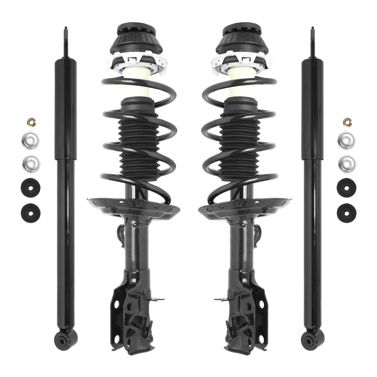 4-11311-253300-001 Front & Rear Complete Strut Assembly Shock Kit for 2009-2014 Honda Fit