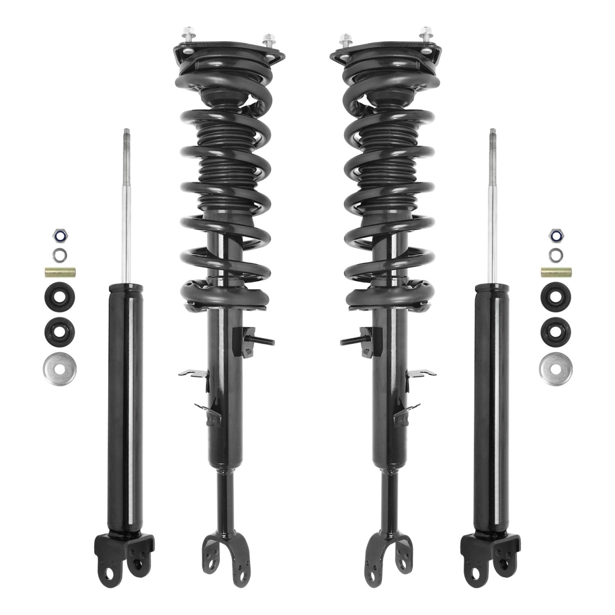 4-11397-255110-001 Front & Rear Complete Strut Assembly Shock Kit for 2003-2005 Infiniti G35