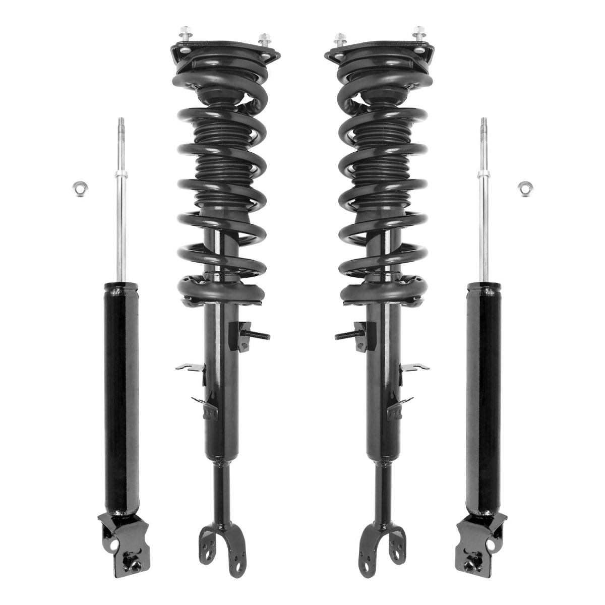 4-11397-255210-001 Front & Rear Complete Strut Assembly Shock Kit for 2006-2007 Infiniti G35 Coupe