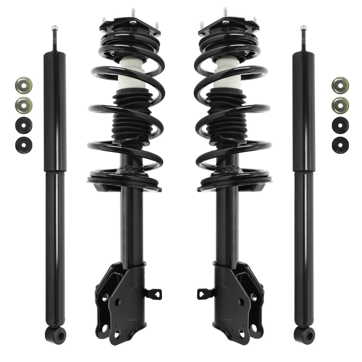 4-11983-252410-001 Front & Rear Complete Strut Assembly Shock Kit for 2011-2014 Ford Edge