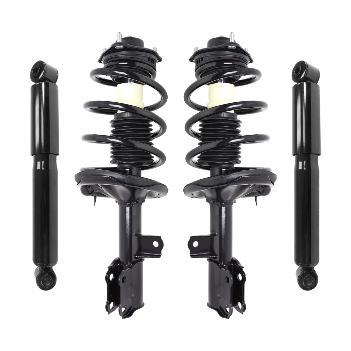 4-11125-259970-001 Front & Rear Complete Strut Assembly Shock Kit for 2010-2013 Kia Forte