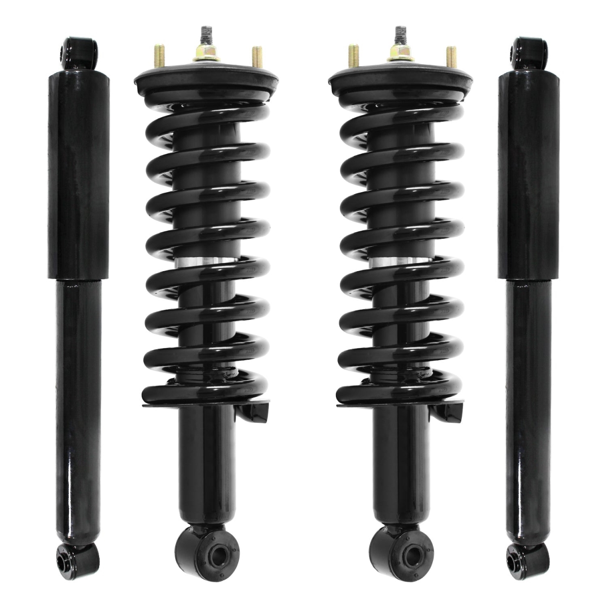 4-11296-255410-001 Front & Rear Complete Strut Assembly Shock Kit for 2005-2010 Nissan Frontier