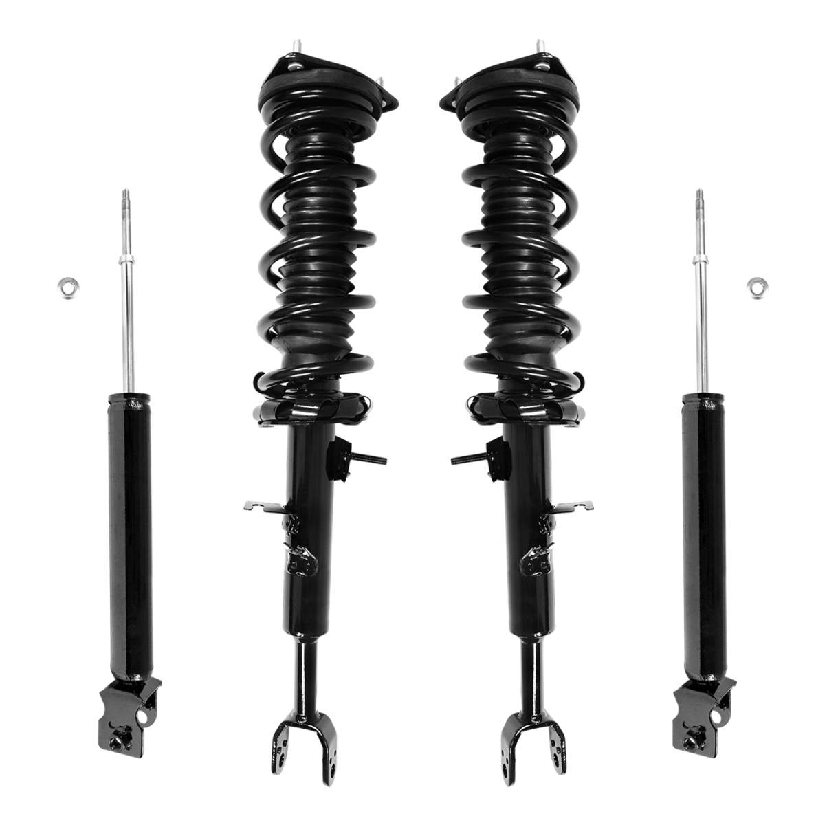 4-11393-255210-001 Front & Rear Complete Strut Assembly Shock Kit for 2006-2007 Infiniti G35 Coupe