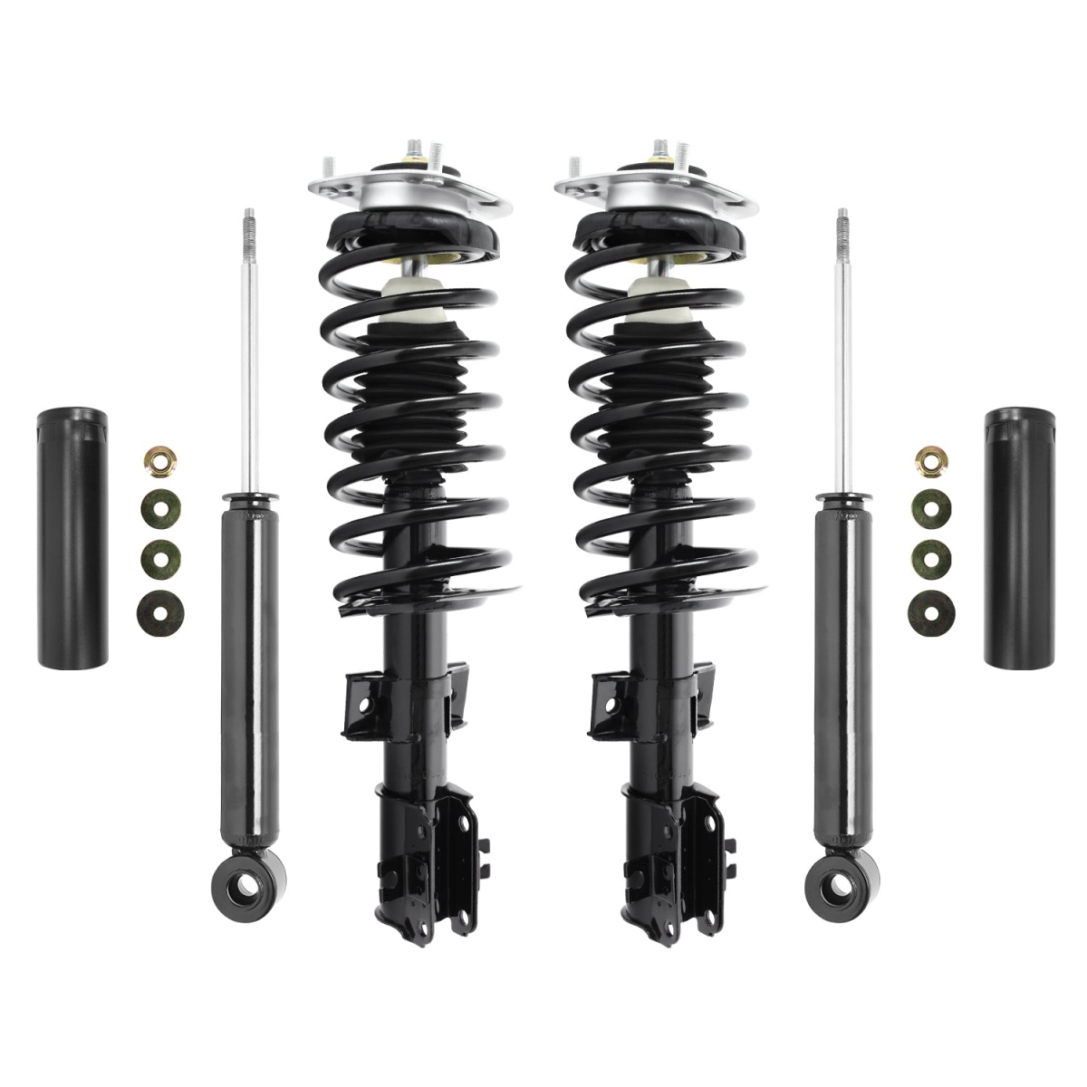 4-11550-259320-001 Front & Rear Complete Strut Assembly Shock Kit for 1993-1997 Volvo 850
