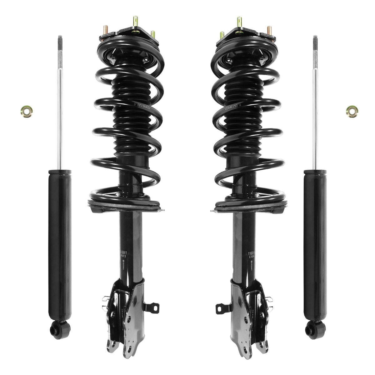 4-11683-259420-001 Front & Rear Complete Strut Assembly Shock Kit for 2007-2012 Mazda CX-7
