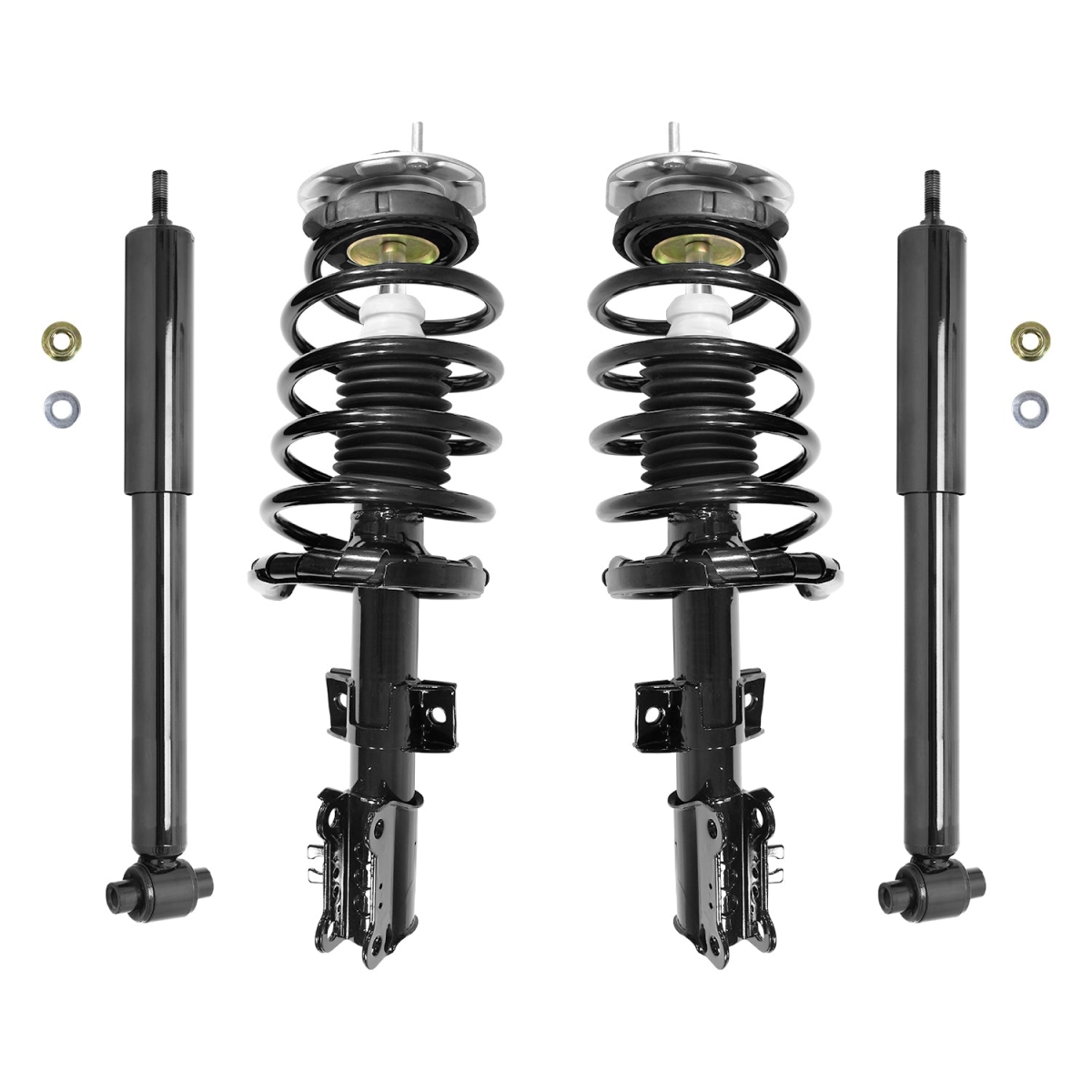 4-11861-259340-001 Front & Rear Complete Strut Assembly Shock Kit for 2001-2009 Volvo S60
