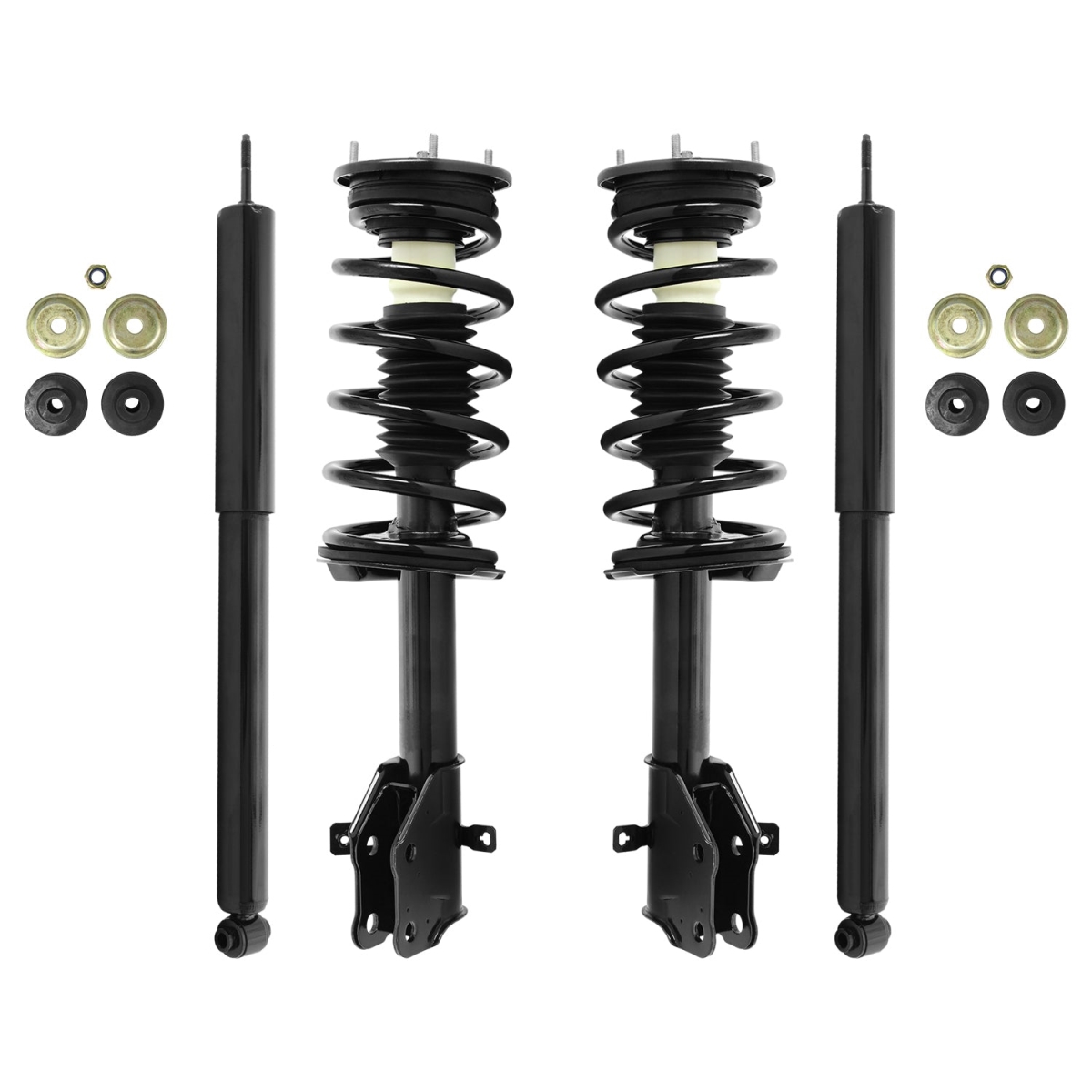 4-11995-252310-001 Front & Rear Complete Strut Assembly Shock Kit for 2007-2010 Ford Edge