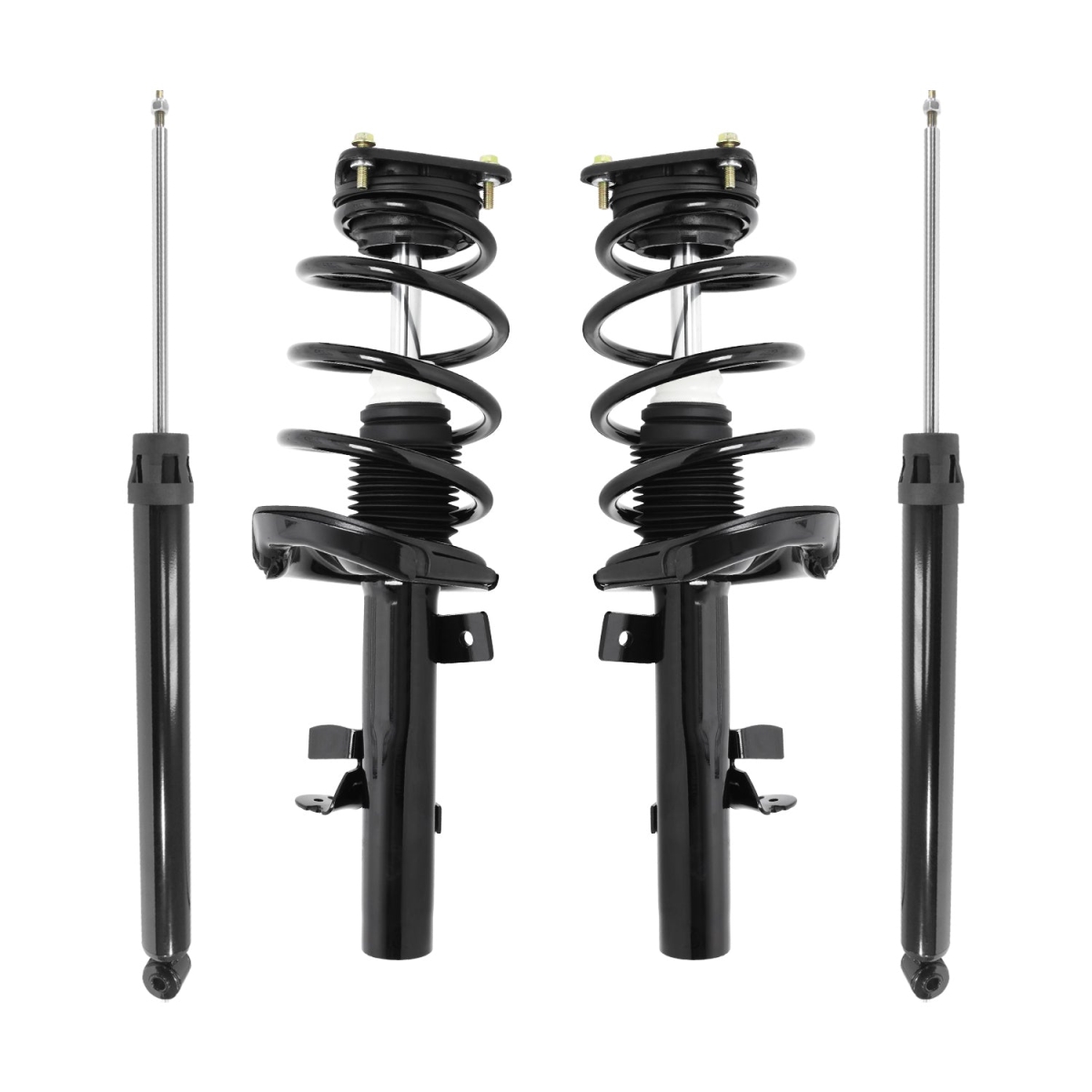 4-11085-252150-001 Front & Rear Complete Strut Assembly Shock Kit for 2012-2018 Ford Focus