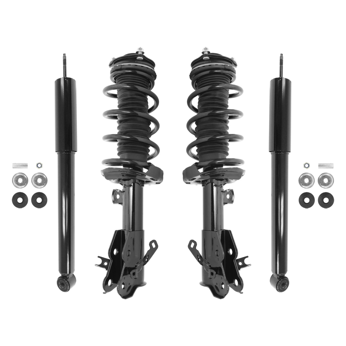 4-11325-253080-001 Front & Rear Complete Strut Assembly Shock Kit for 2013-2015 Honda Civic Sedan