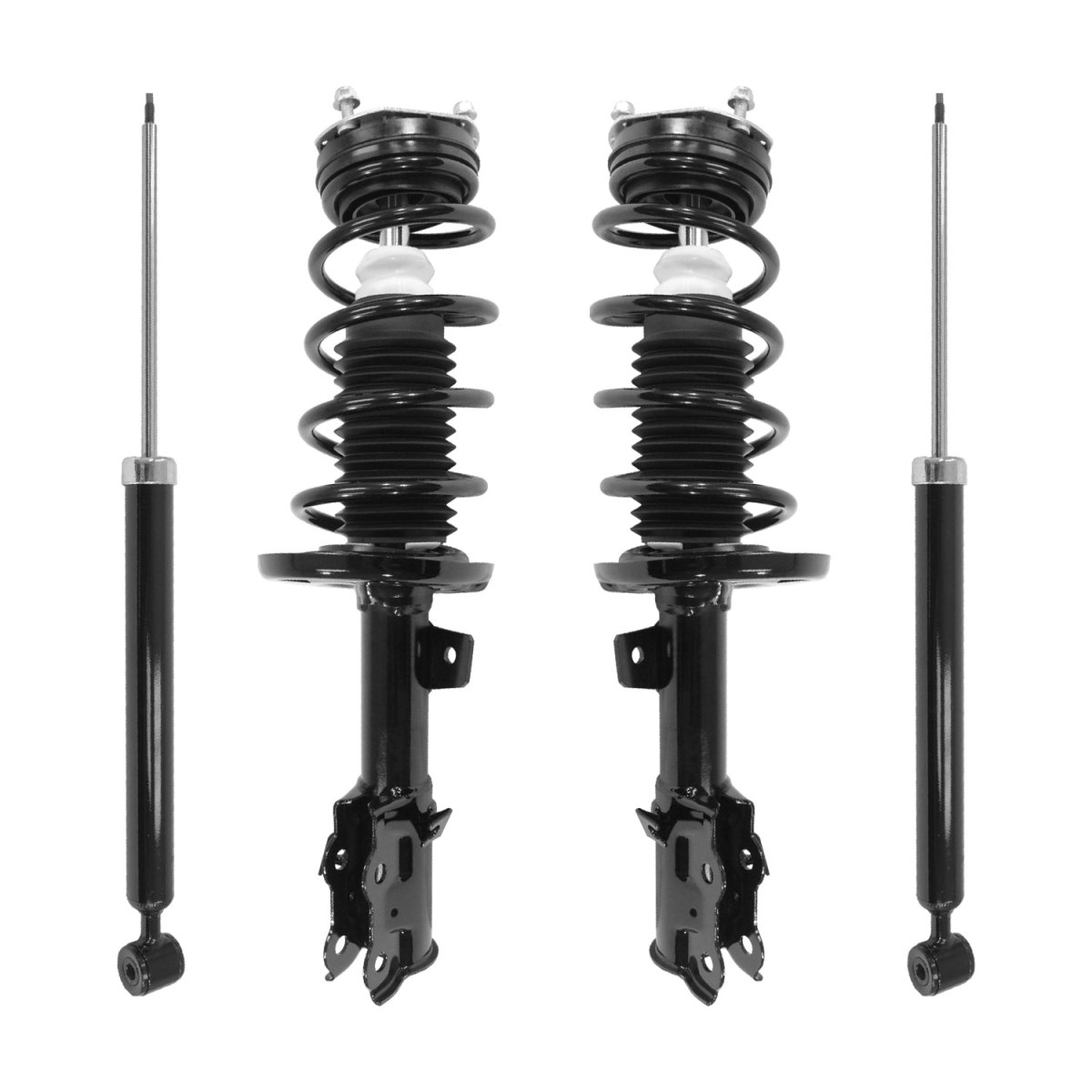 4-11937-252140-001 Front & Rear Complete Strut Assembly Shock Kit for 2011-2013 Ford Fiesta