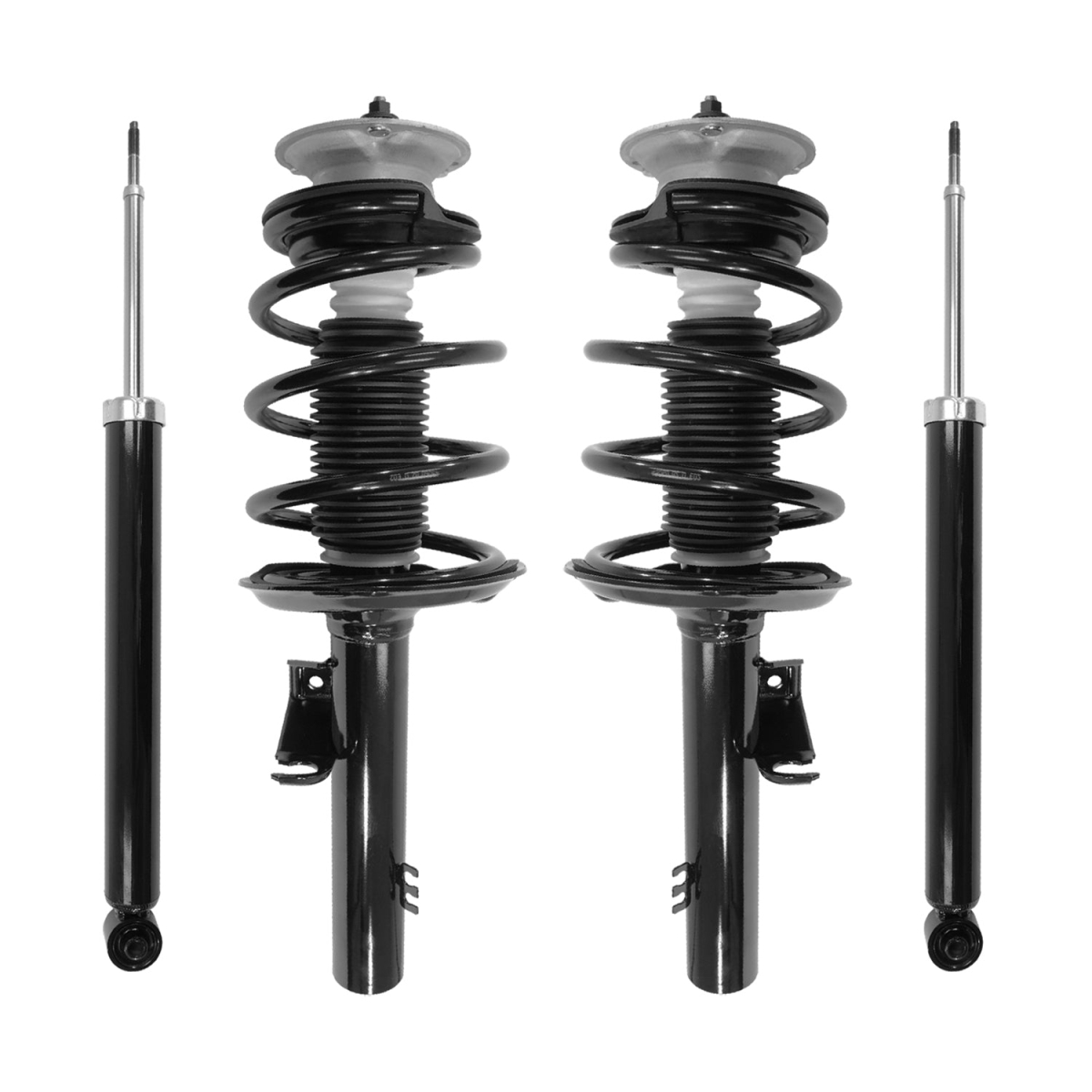 4-13221-257140-001 Front & Rear Complete Strut Assembly Shock Kit for 2004-2010 BMW X3