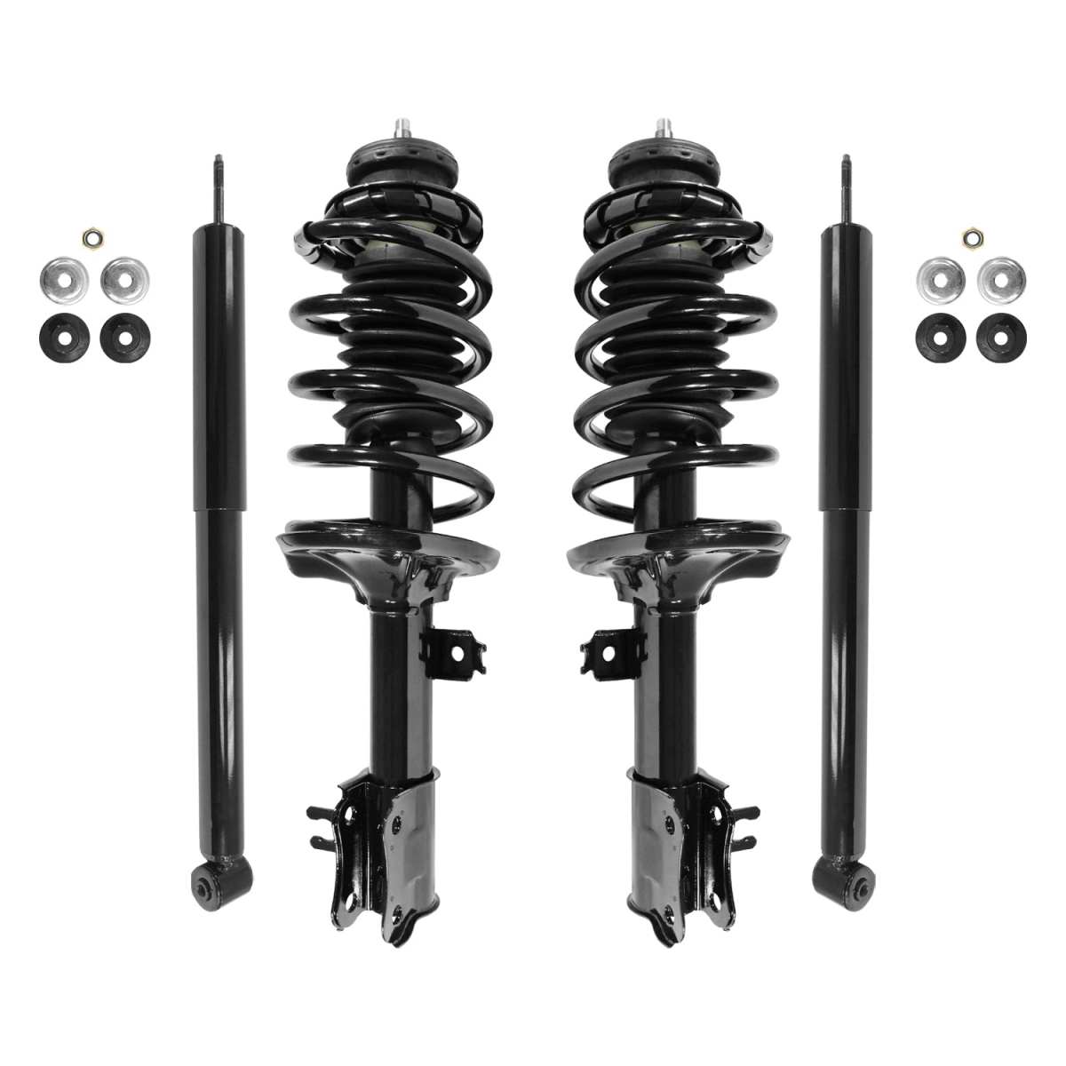 4-11403-251190-001 Front & Rear Complete Strut Assembly Shock Kit for 2004-2012 Chevrolet Aveo