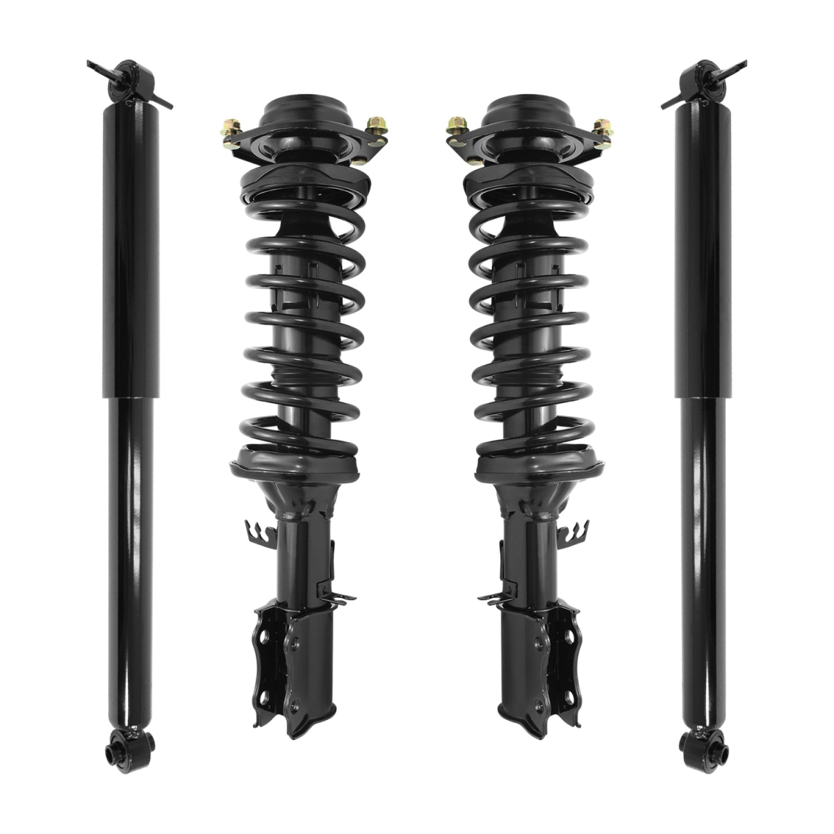 4-11127-259380-001 Front & Rear Complete Strut Assembly Shock Kit for 2002-2005 Kia Rio