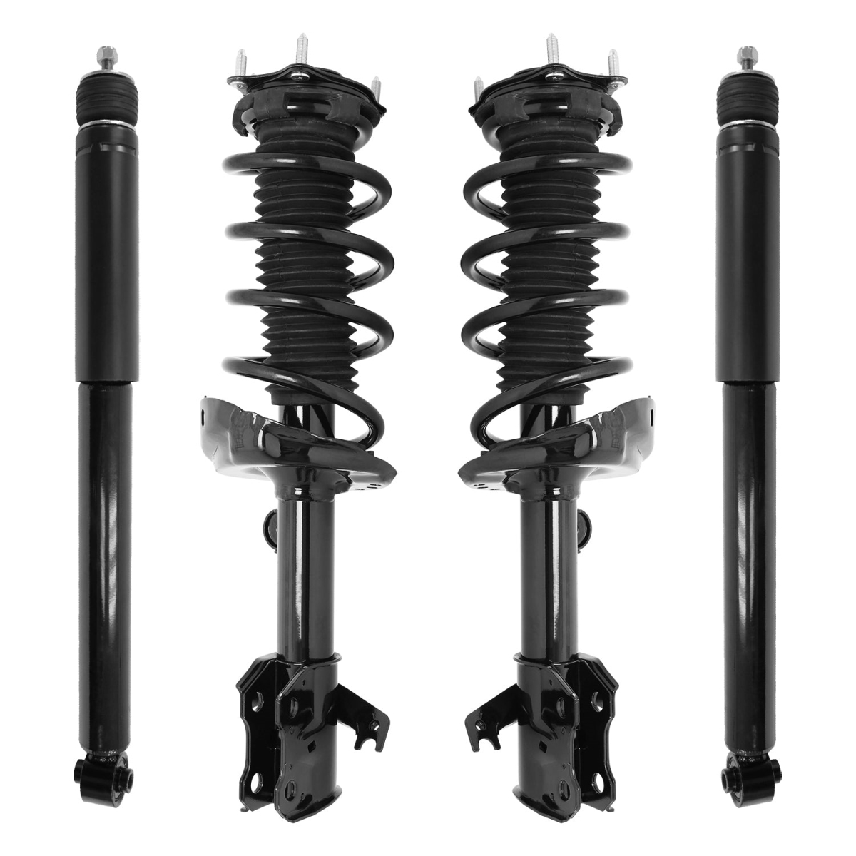 4-11607-259250-001 Front & Rear Complete Strut Assembly Shock Kit for 2007-2012 Acura RDX