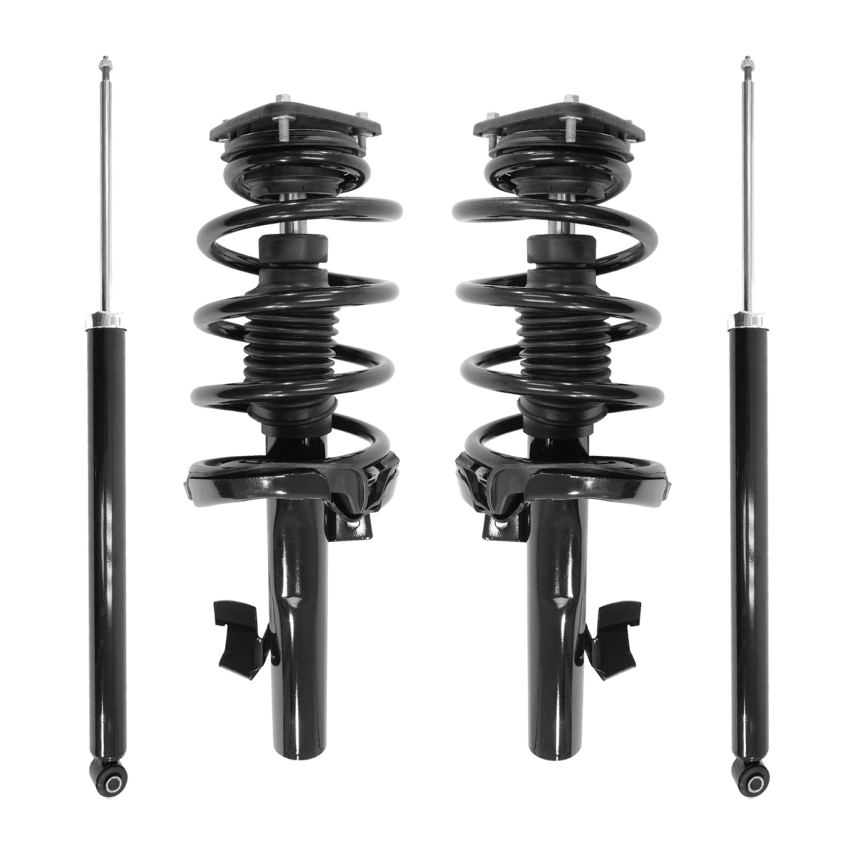 4-13241-259370-001 Front & Rear Complete Strut Assembly Shock Kit for 2007-2013 Volvo C30