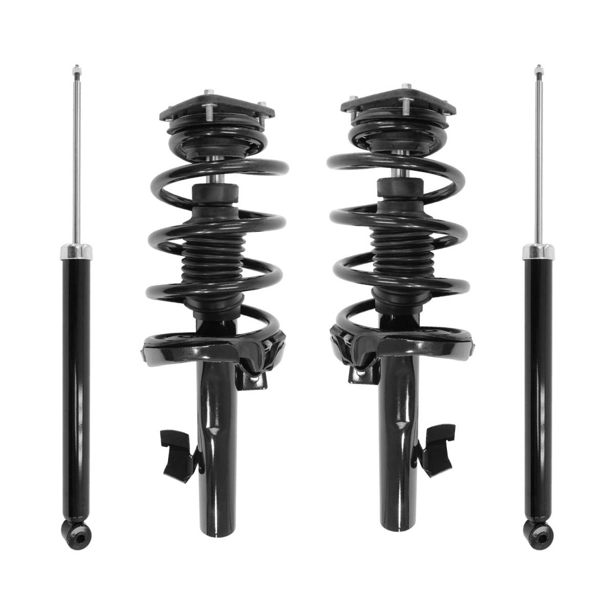 4-13241-257190-001 Front & Rear Complete Strut Assembly Shock Kit for 2006-2013 Volvo C70