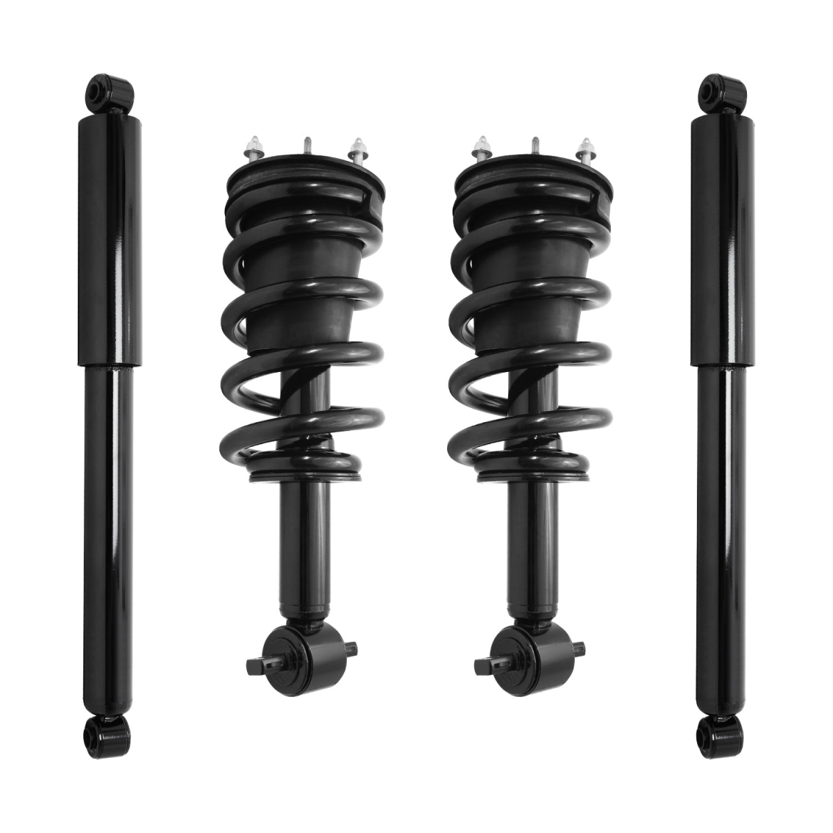 4-11650-251500-001 Front & Rear Complete Strut Assembly Shock Kit for 2014-2018 Chevrolet Silverado 1500